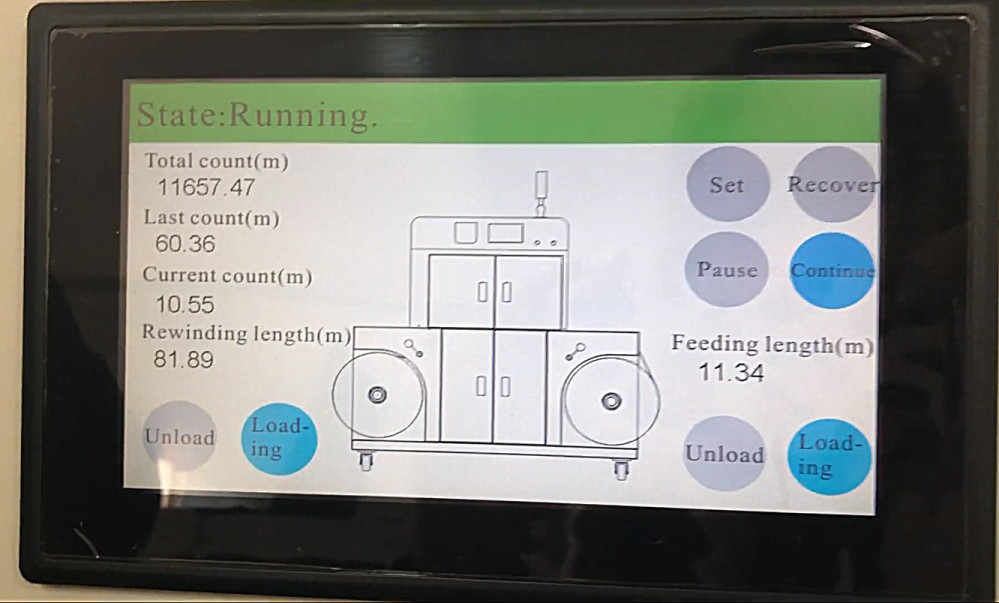 VersaPress XL - Painel Intuitivo por Tela Sensível ao Toque