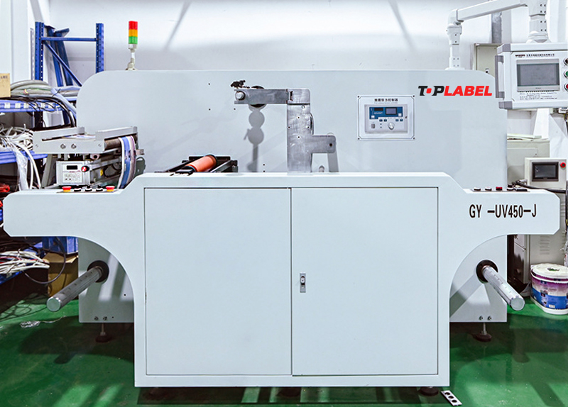 TopLabel GYF-UV450 - Laminadora e Envernizadora UV Automática para Rótulos e Etiquetas
